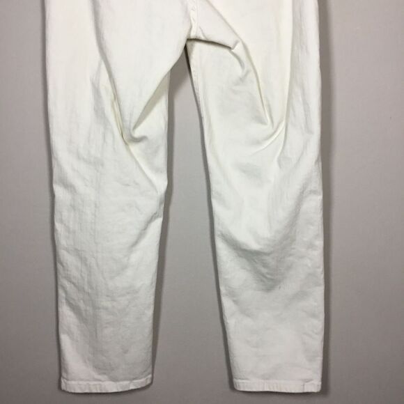 Vintage American brand creamy white distressed jeans waist 34” inner leg 25 1/2” - Picture 5 of 8